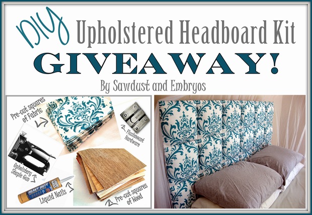 craft out kit fabric. Be sure giveaway to upholstered and check last diy headboard fabric weekâ€™s